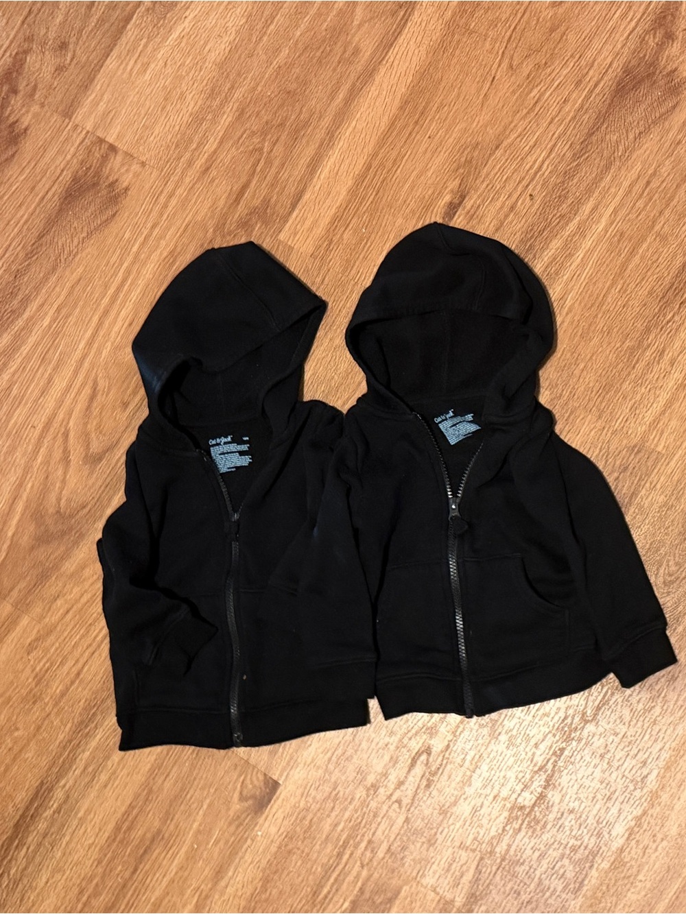 Falls Creek Kids Black Zip Hoodie Pair